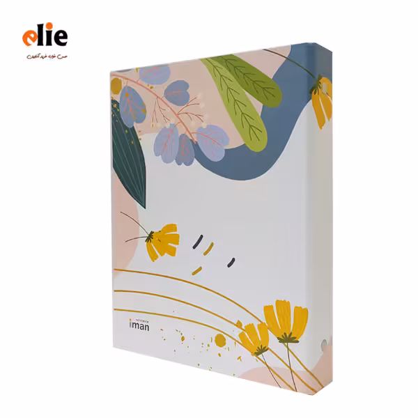 دفتر کلاسور 26 حلقه ایمان طرح گل