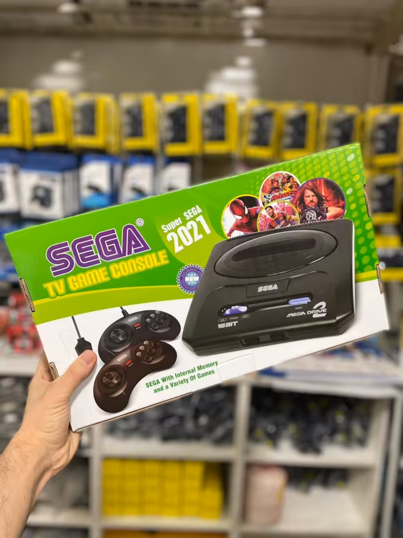 خرید کنسول بازی سگا Sega به همراه دو دسته با بهترین قیمت