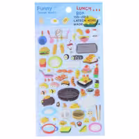 برچسب (استیکر) فانتزی کد 15S-Z813 طرح فست فود FUNNY