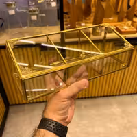 تیبگ برنجی 3 خانه شیبدار