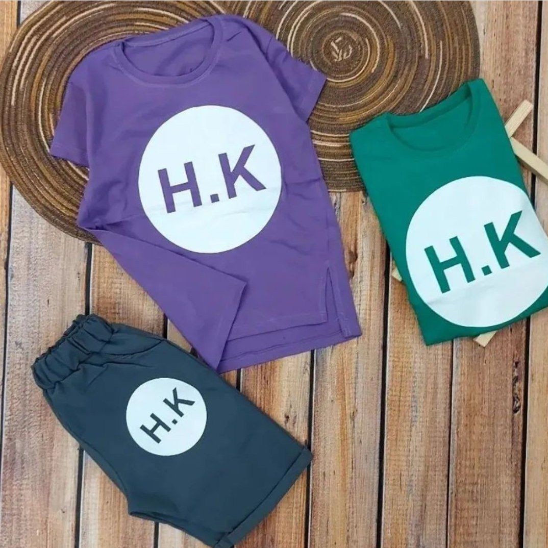 تیشرت شلوارک اسپرت طرح HK