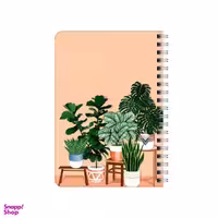 دفترچه یادداشت ۸۰ برگ بامبیلیپ مدل گوشه پر گل و گیاه کد 9152653