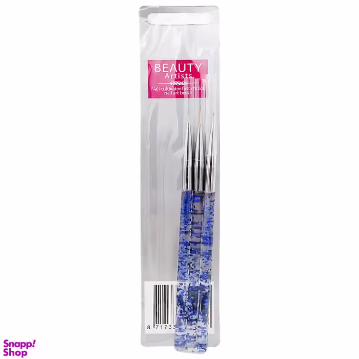 قلم طراحی ناخن بیوتی آرتیست (Beauty artist) مدل BA-1 بسته 3 عددی