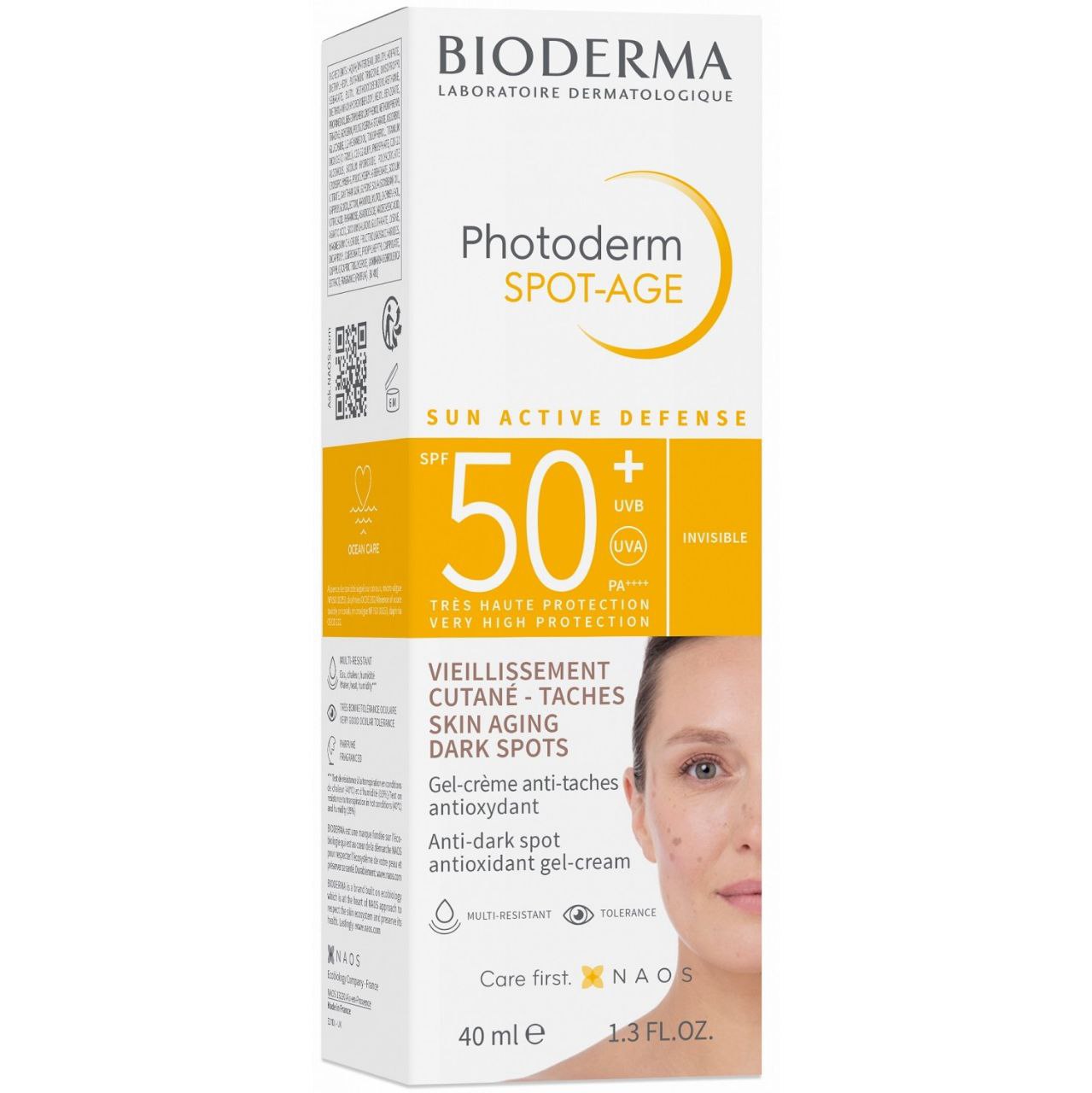 کرم ضدآفتاب ضدلک بیودرما مدل photoderm spot age