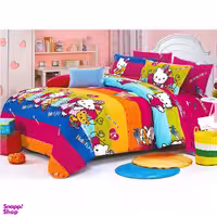 سرویس خواب مانیکا هوم مدل Hello kitty یک نفره سه تکه