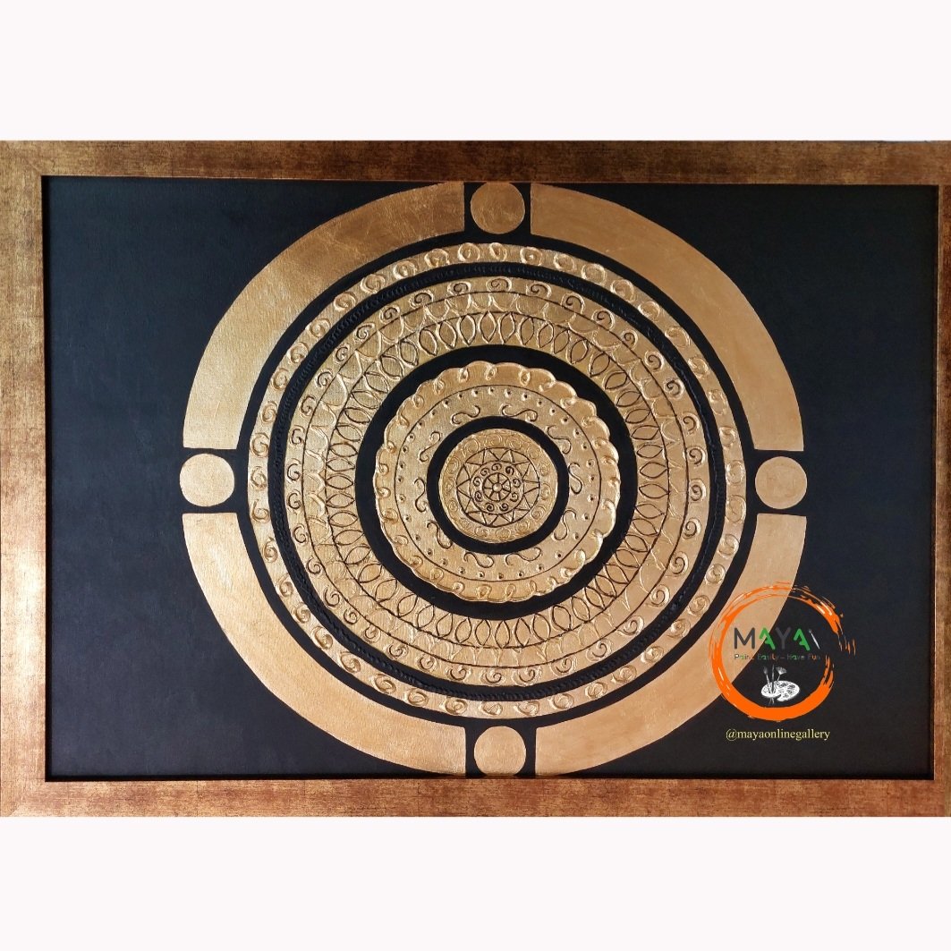 دایره طلایی برجسته