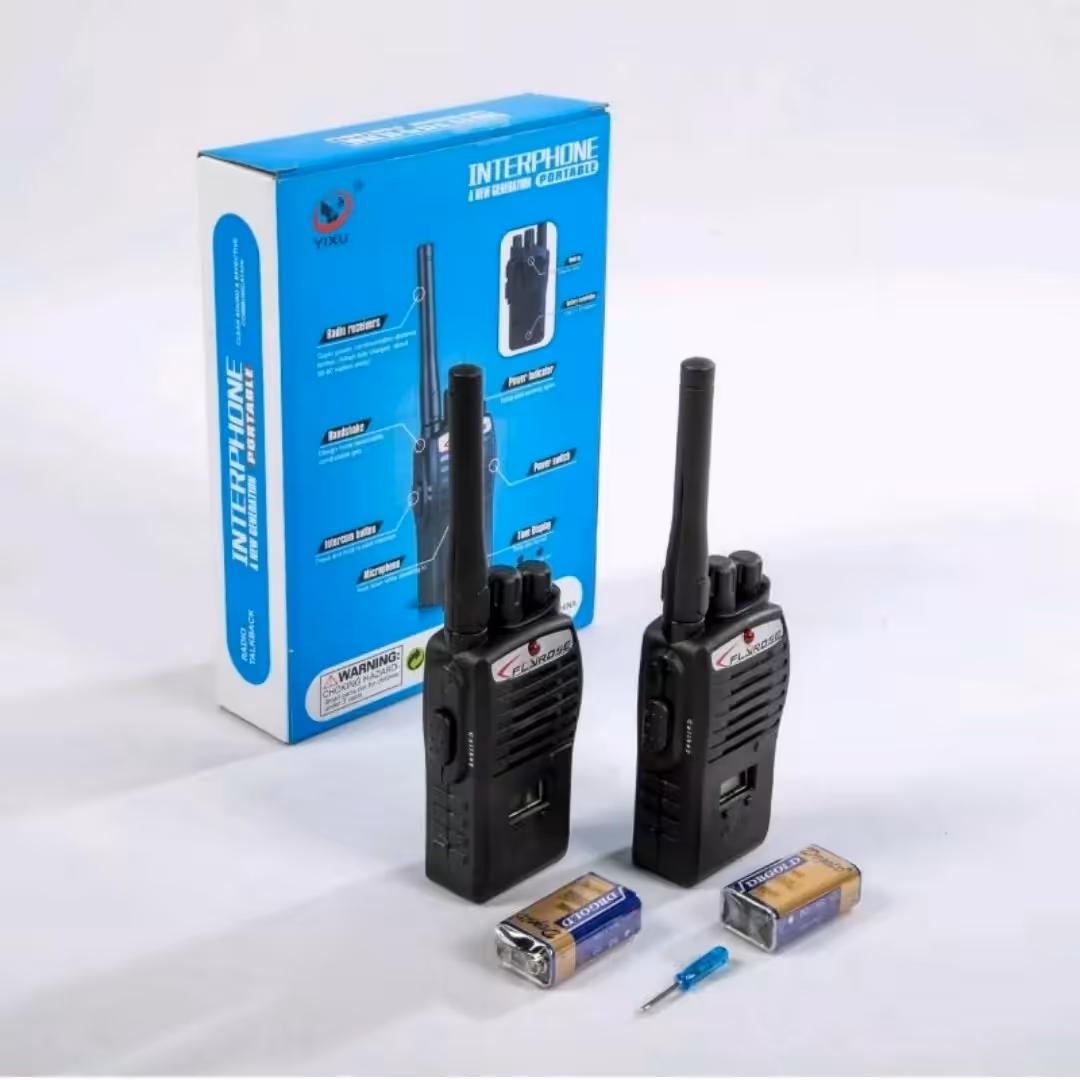 بیسیم تاکی واکی جعبه آبی نمونه   خارجی و اصل همراه باطری