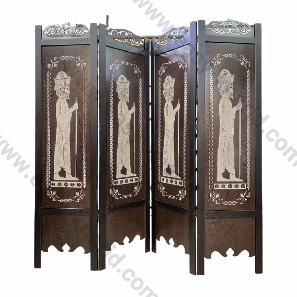 پاراوان چوبی حک لیزری کد 1054