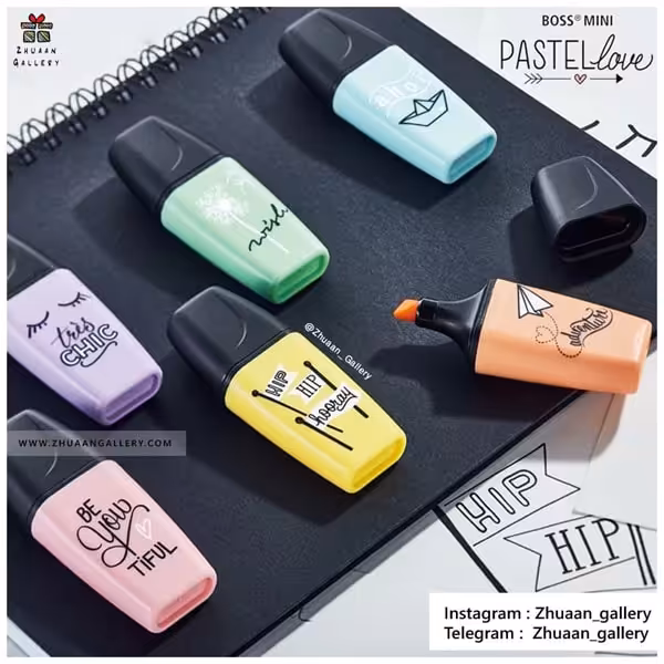 ماژیک هایلایتر پاستلی BOSS Mini Love استابیلو