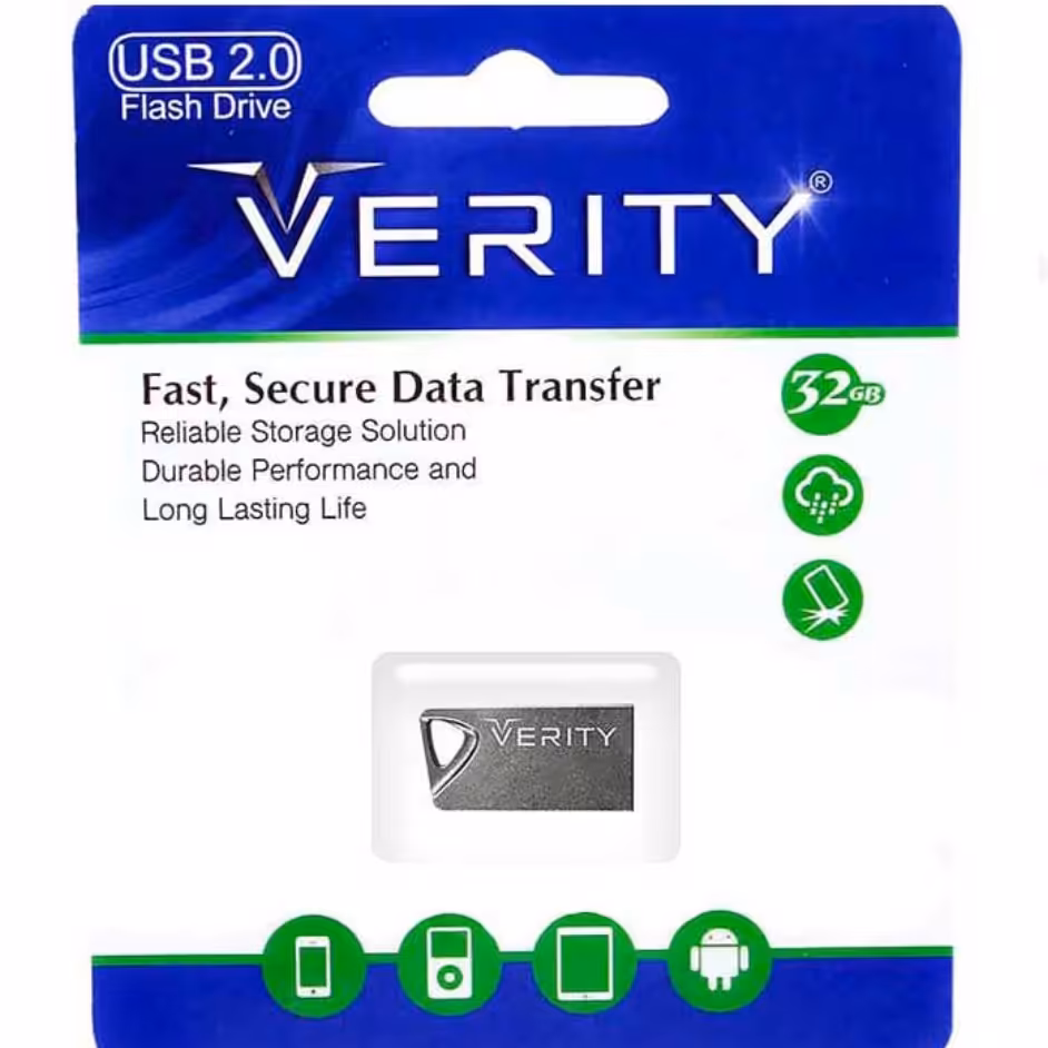 فلش وریتی VERITY مدل V- 812 ظرفیت 32 گیگابایت