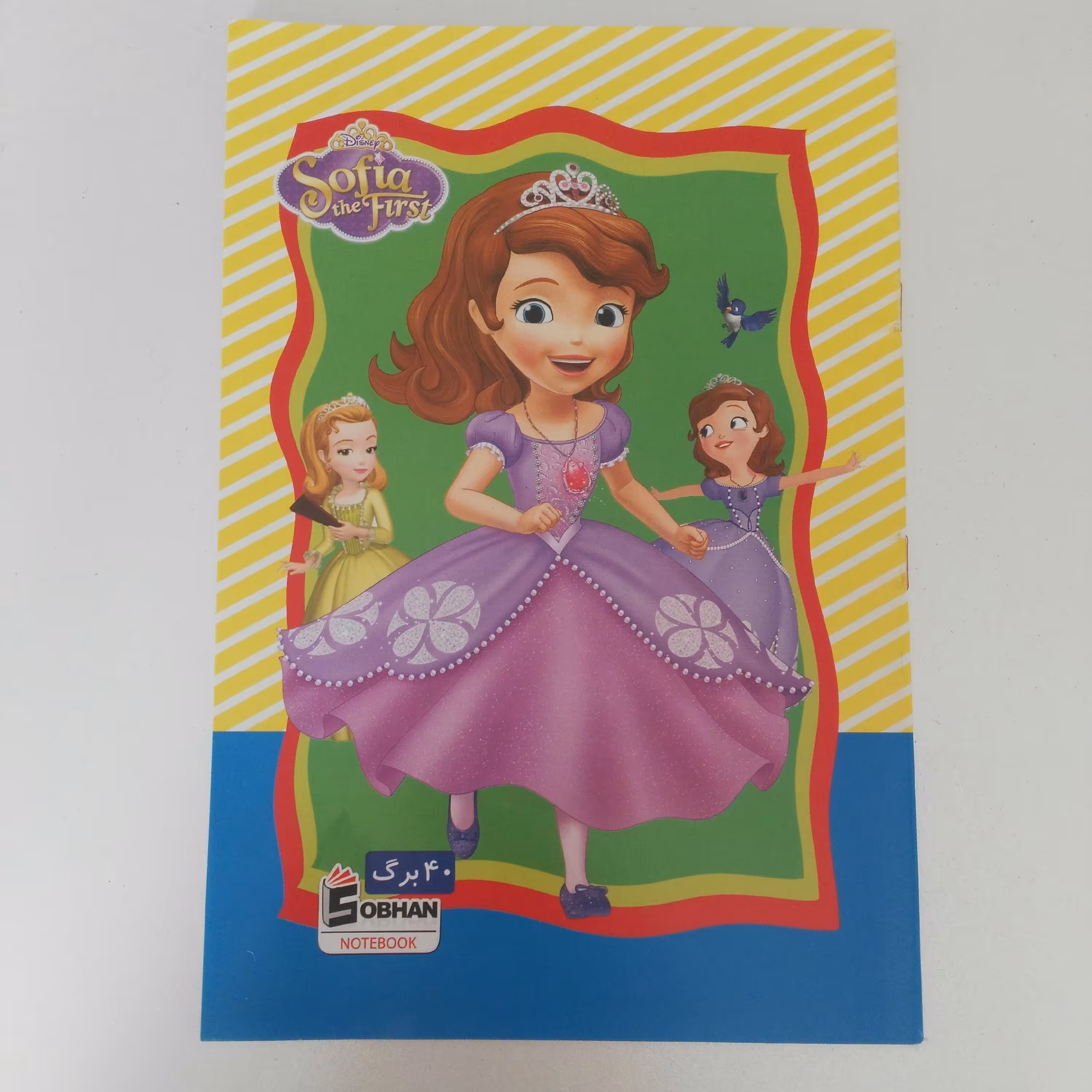 دفتر 40 برگ منگنه ای طرح سوفیا