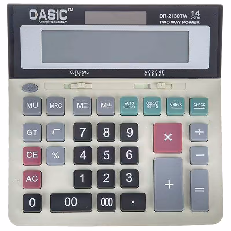 خرید ماشین حساب کاسیک مدل Qasic DR-2130TW