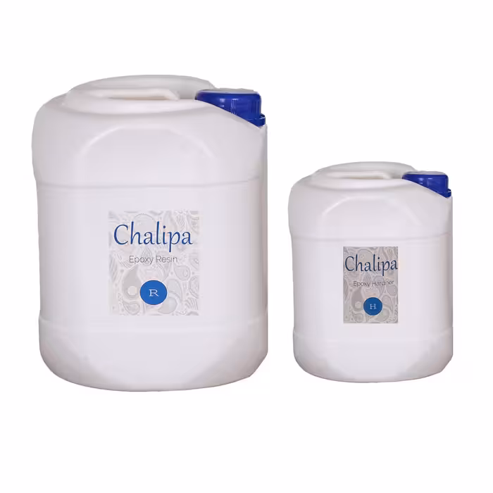 رزین اپوکسی شفاف رقیق چلیپا  وزن 30 کیلوگرم به همراه هاردنر