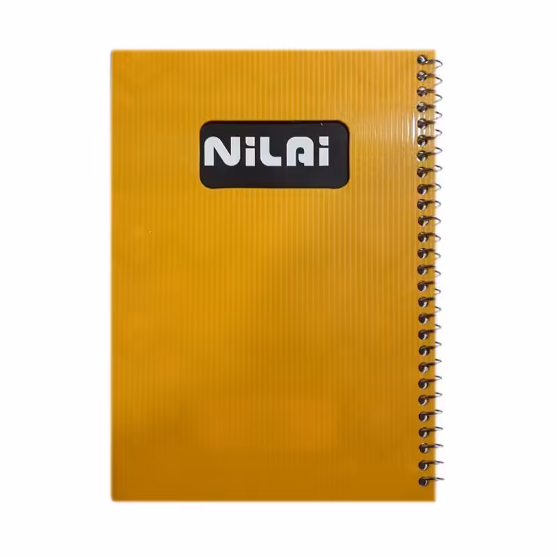 خرید دفتر یادداشت متالیک 100 برگ سیمی جلد طلقی PP