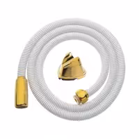 شیلنگ آفتابه (توالت )سفید طلایی