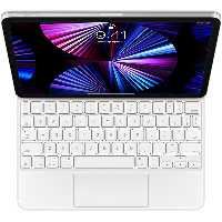 مجیک کیبورد اپل سری 2021 مخصوص آیپد پرو 11 اینچ نسل سوم و آیپد ایر نسل چهارم - سفید - Hiapple.ir