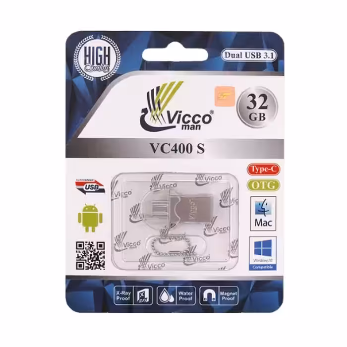 فلش مموری ویکومن مدل VC400 K USB3.1 Type-c OTG ظرفیت 32 گیگابایت