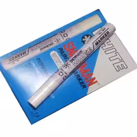 ماژیک سفید ضد آب اسنومن بسته 12 عددی مخصوص نوشتن بر روی فلز و شیشه با قابلیت ضد آب غیر قابل شستشو با رنگ ثابت