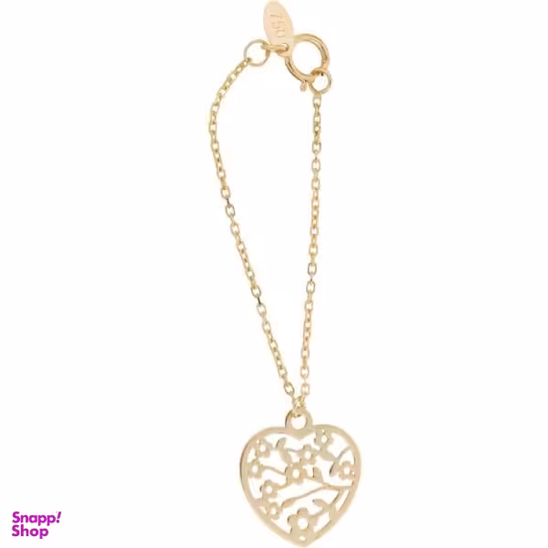 آویز ساعت طلا 18 عیار زنانه طرح قلب کد UW008