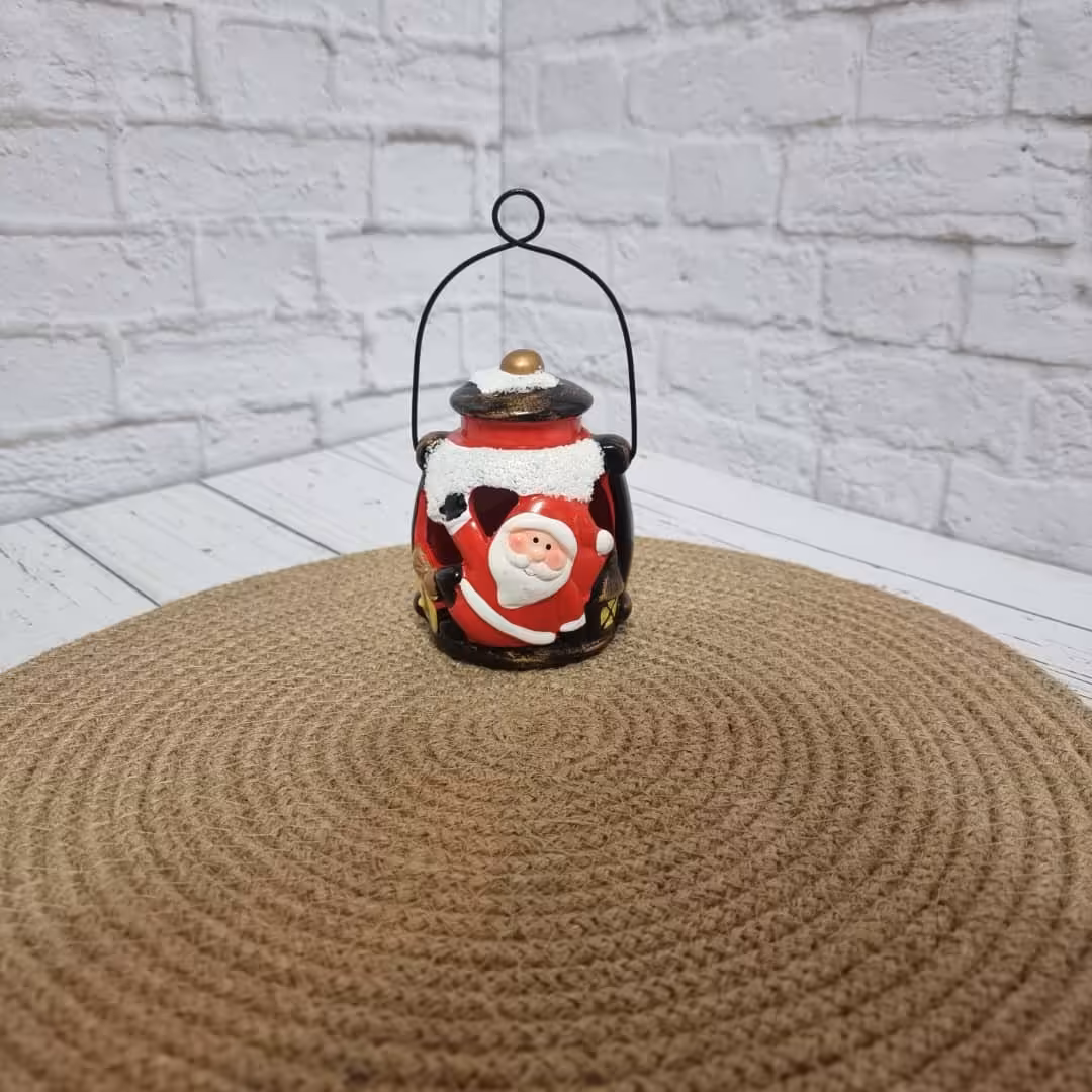 دکوری چراغدارقرمز با دسته مشکی