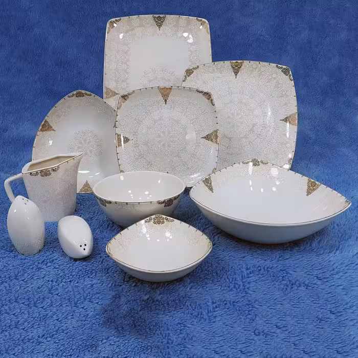 سرویس 96 پارچه چینی پردیس مدل ملانیا (12 نفره)