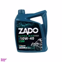 روغن موتور خودرو زادو مدل SAE 10W40-SM حجم 4 لیتر