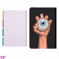 کلاسور طرح چشم در دست کد 77 به همراه کاغذ کلاسور