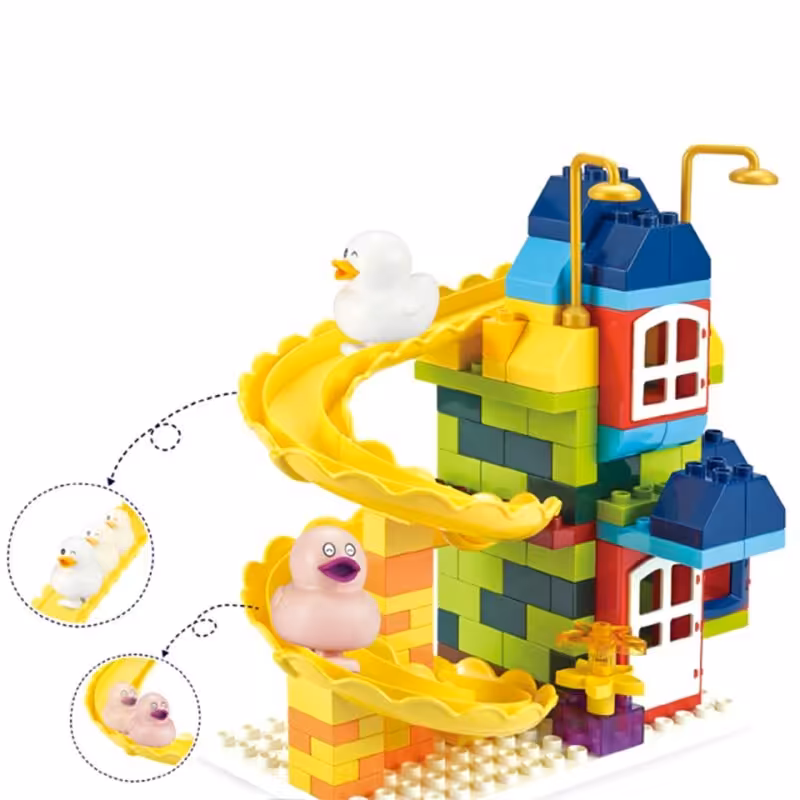 لگو خانه سرسره ای با فیگور اردک 134 تکه اسمونو smoneo کد 99007