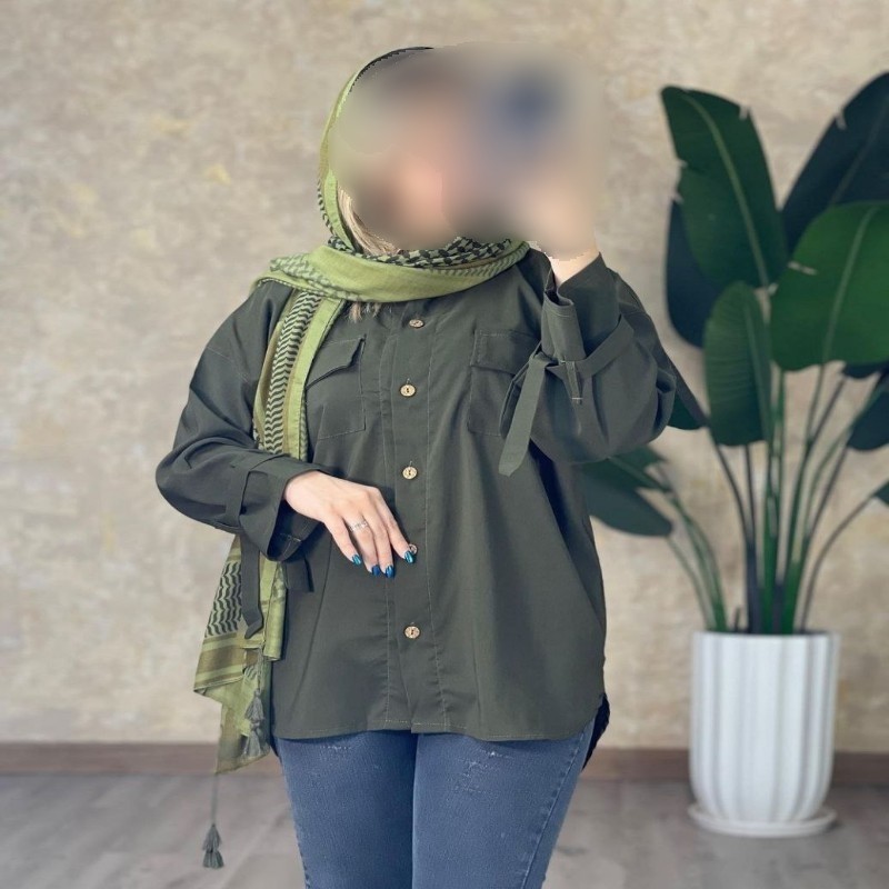 مانتو شومیزی جنس پوپلین پنبه
