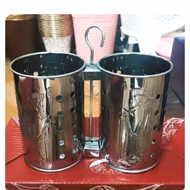 جای قاشق چنال2قلو استیل