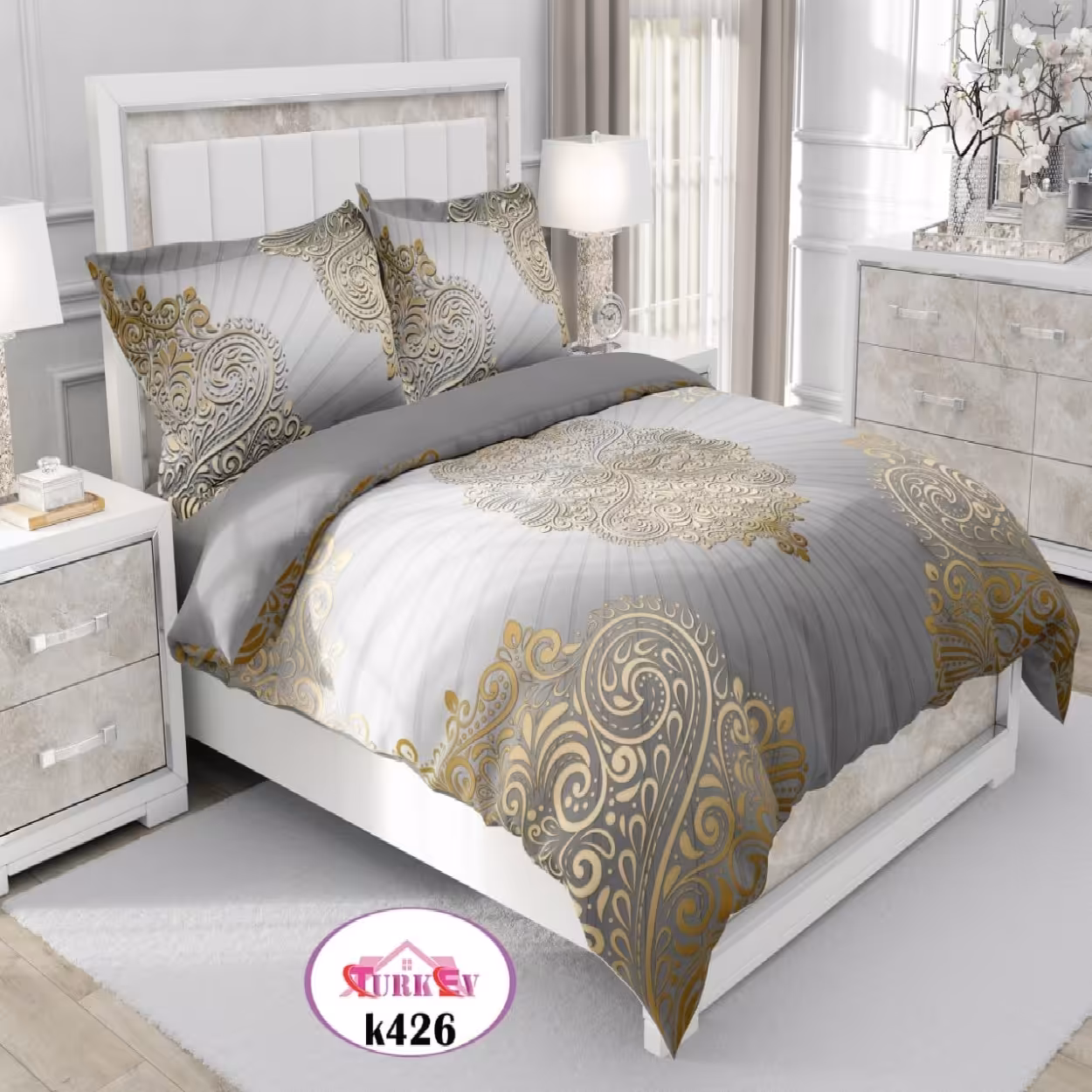 سرویس روتختی ترک إو turkev کد K-426 دونفره 6 تکه