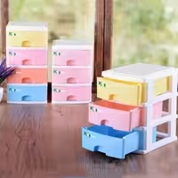 مینی فایل 4 کشو رنگی سایز کوچک