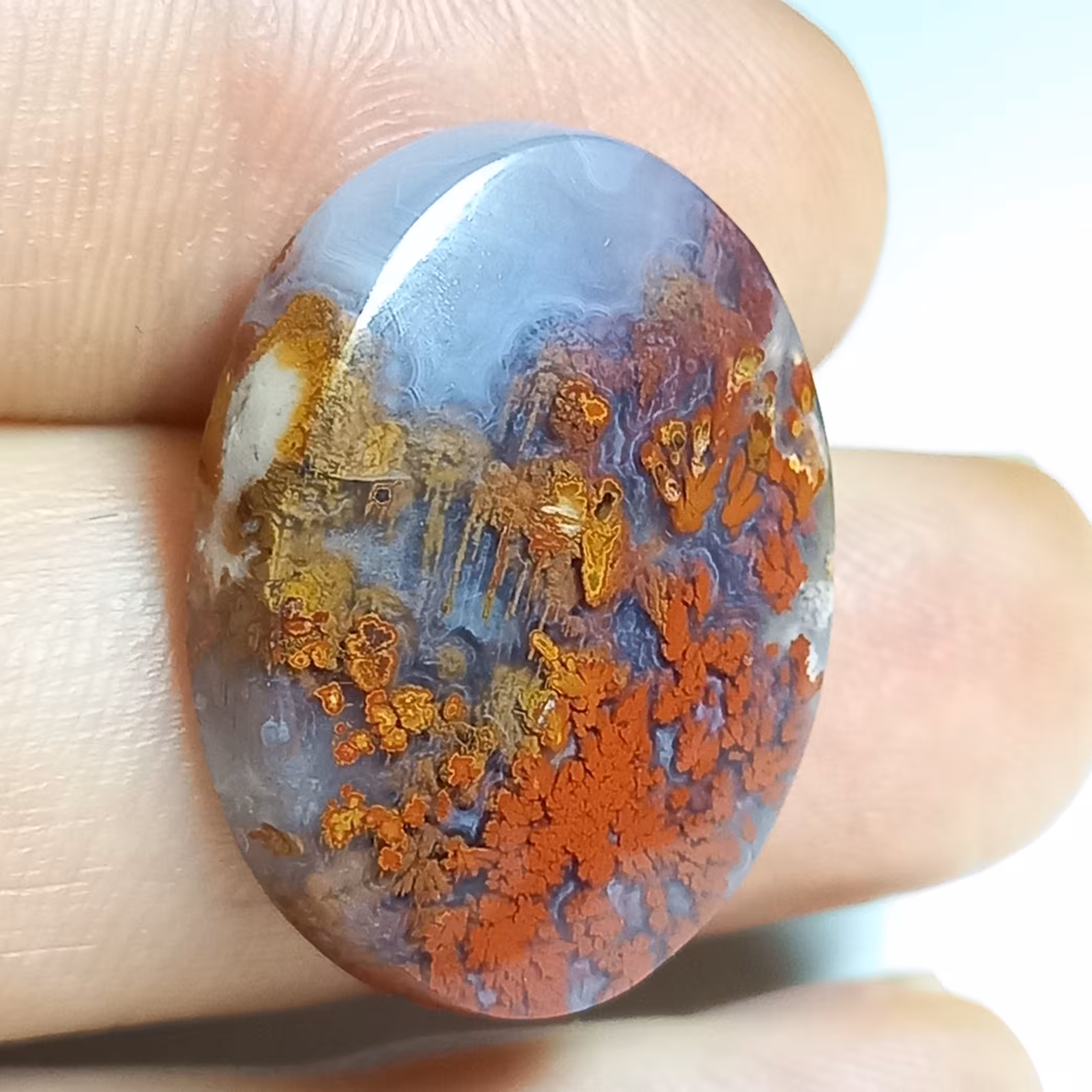 سنگ عقیق شجر پاییزی  (طبیعی، اصل)