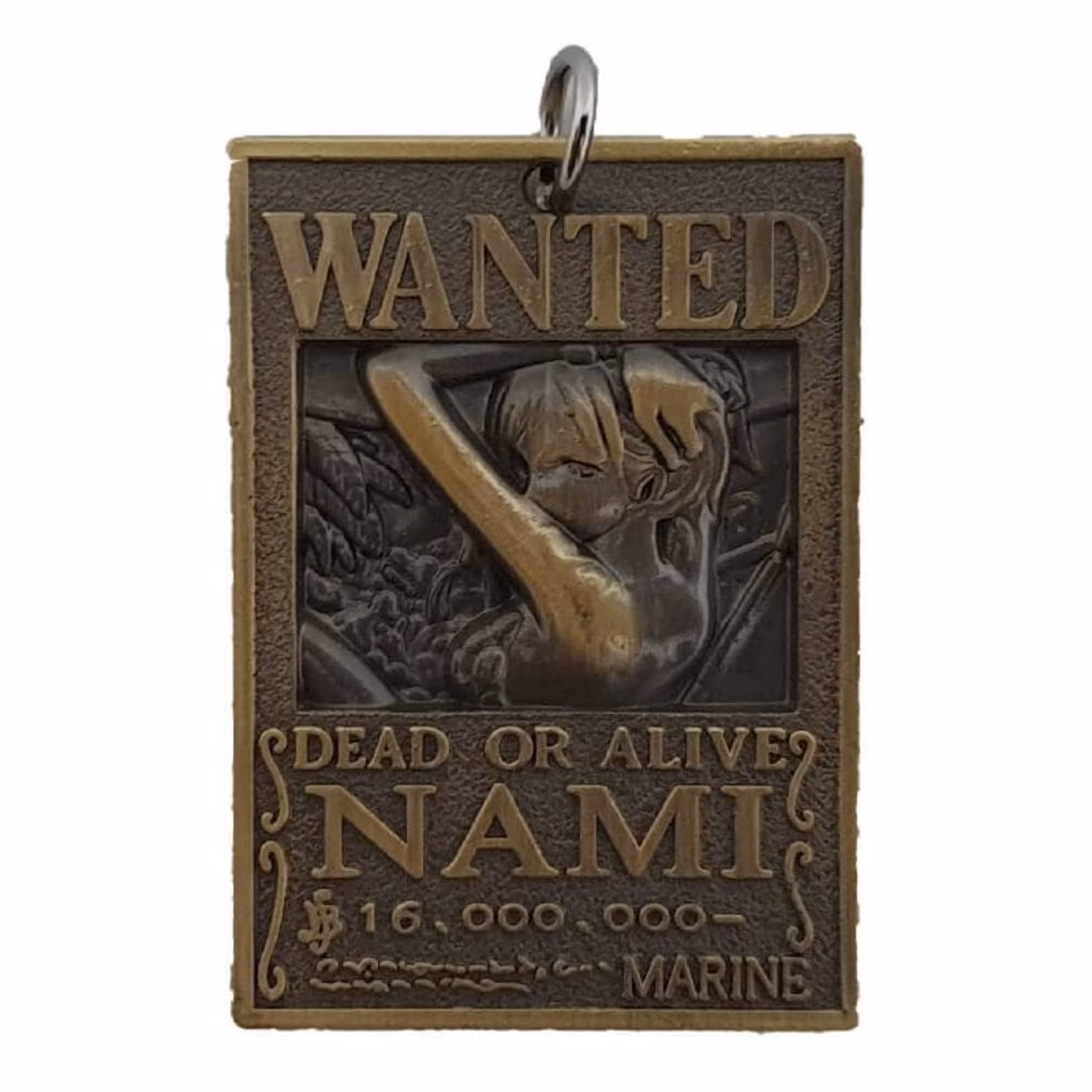 آویز پلاک طرح نامی Nami از انیمه وان پیس One Piece دو رو طرح دار