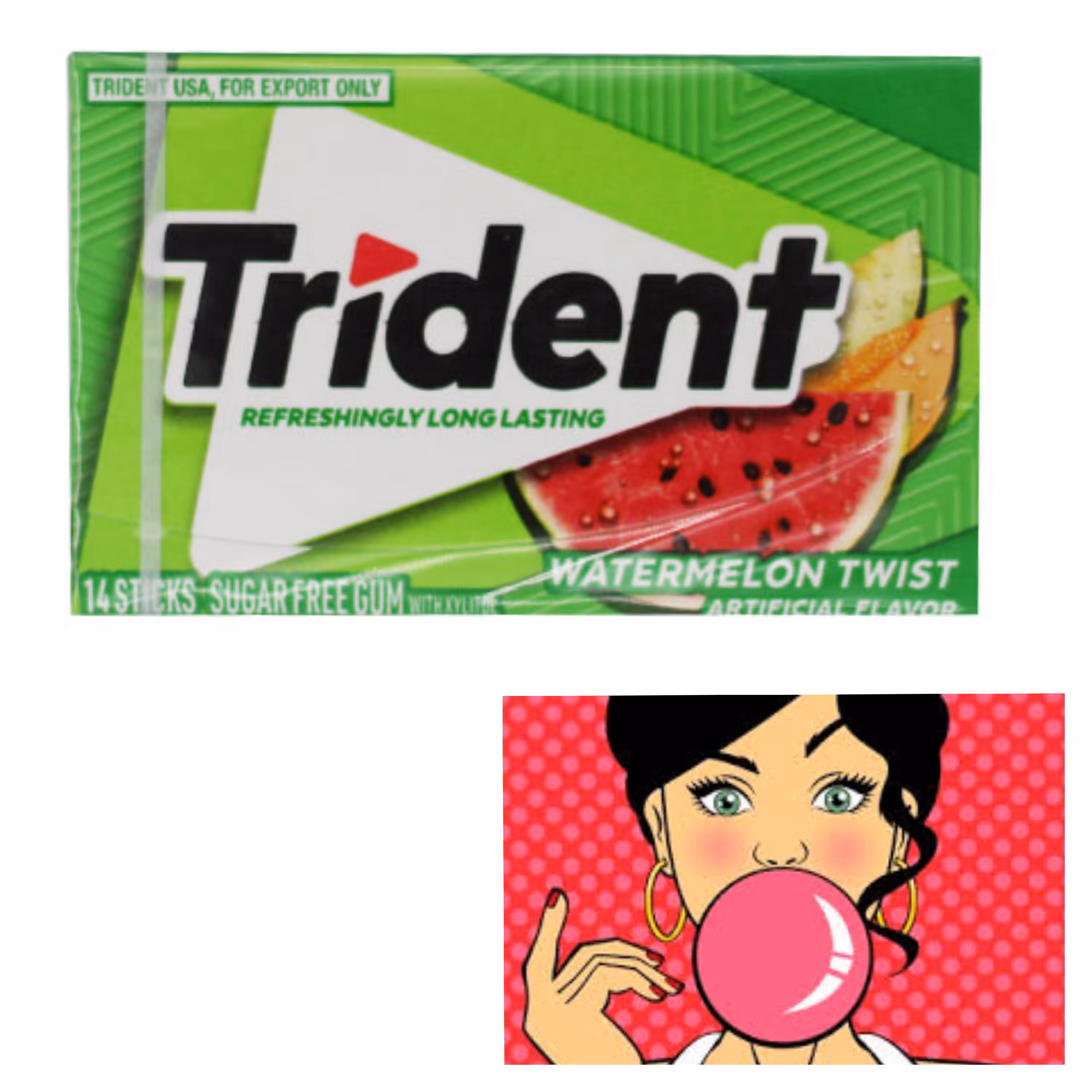 آدامس تریدنت هندوانه  (امریکا)