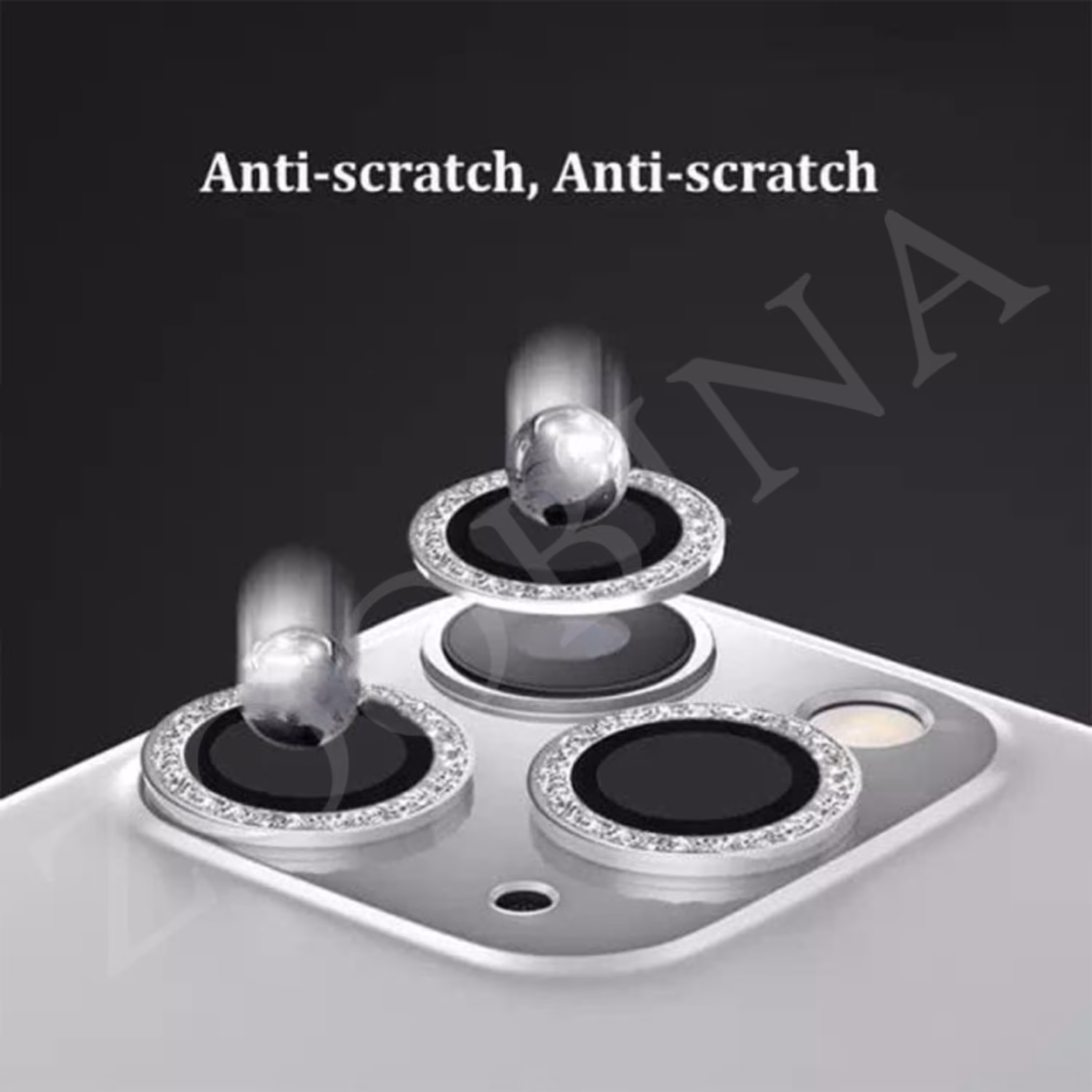 محافظ لنز دوربین موناکو مدل نگینی مناسب برای گوشی موبایل اپل iPhone 13 