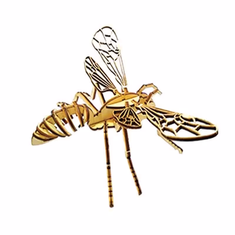 پازل چوبی سه بعدی طرح زنبور ارغنون آساناپخش 