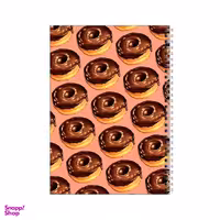 دفتر مشق 100 برگ بامبیلیپ طرح پترن دونات شکلاتی کد 9044290