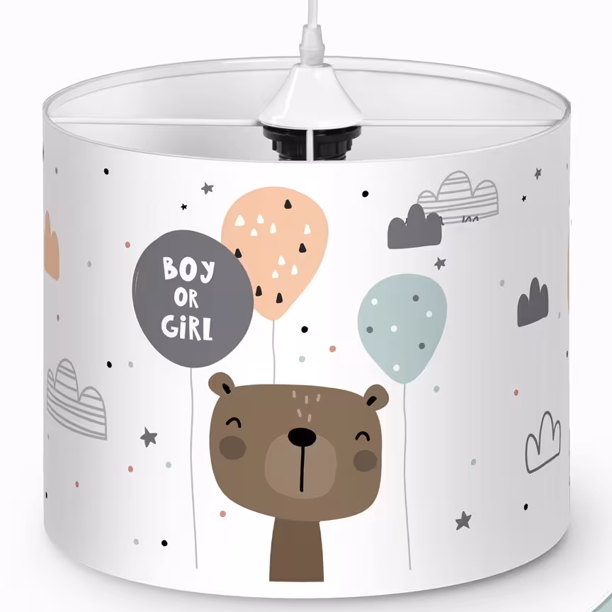 لوستر اتاق کودک طرح خرس و بادکنک کد 4762