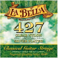 سیم گیتار لابلا 427( سیم نایلون شفاف و باس ها نقره ای )