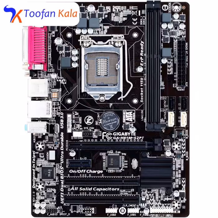 مادربرد گیگابایت مدل GA-H81M-S2PT rev.1.0