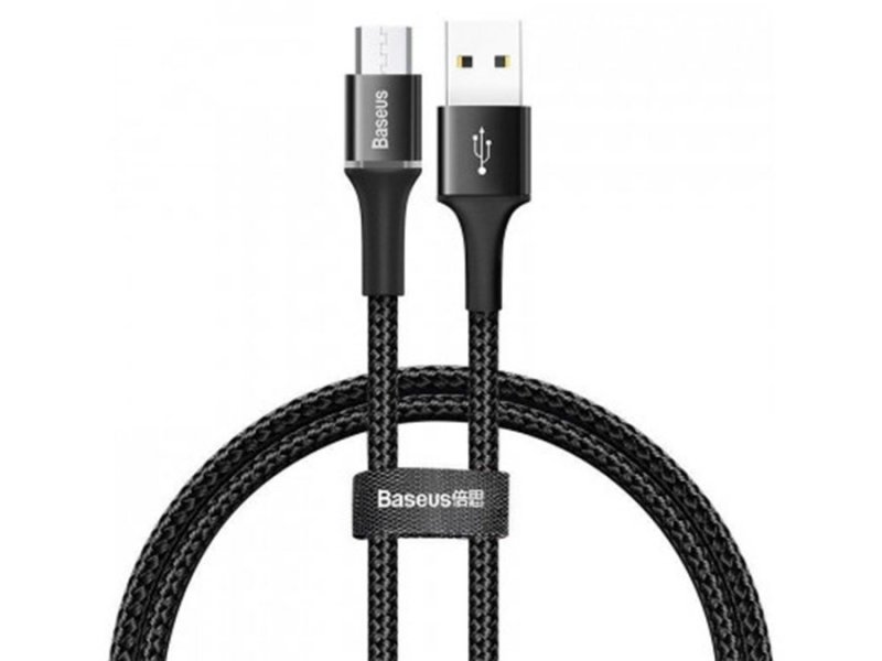 کابل شارژ سریع و انتقال داده میکرو یو اس بی بیسوس Baseus Halo Micro USB Cable 05m