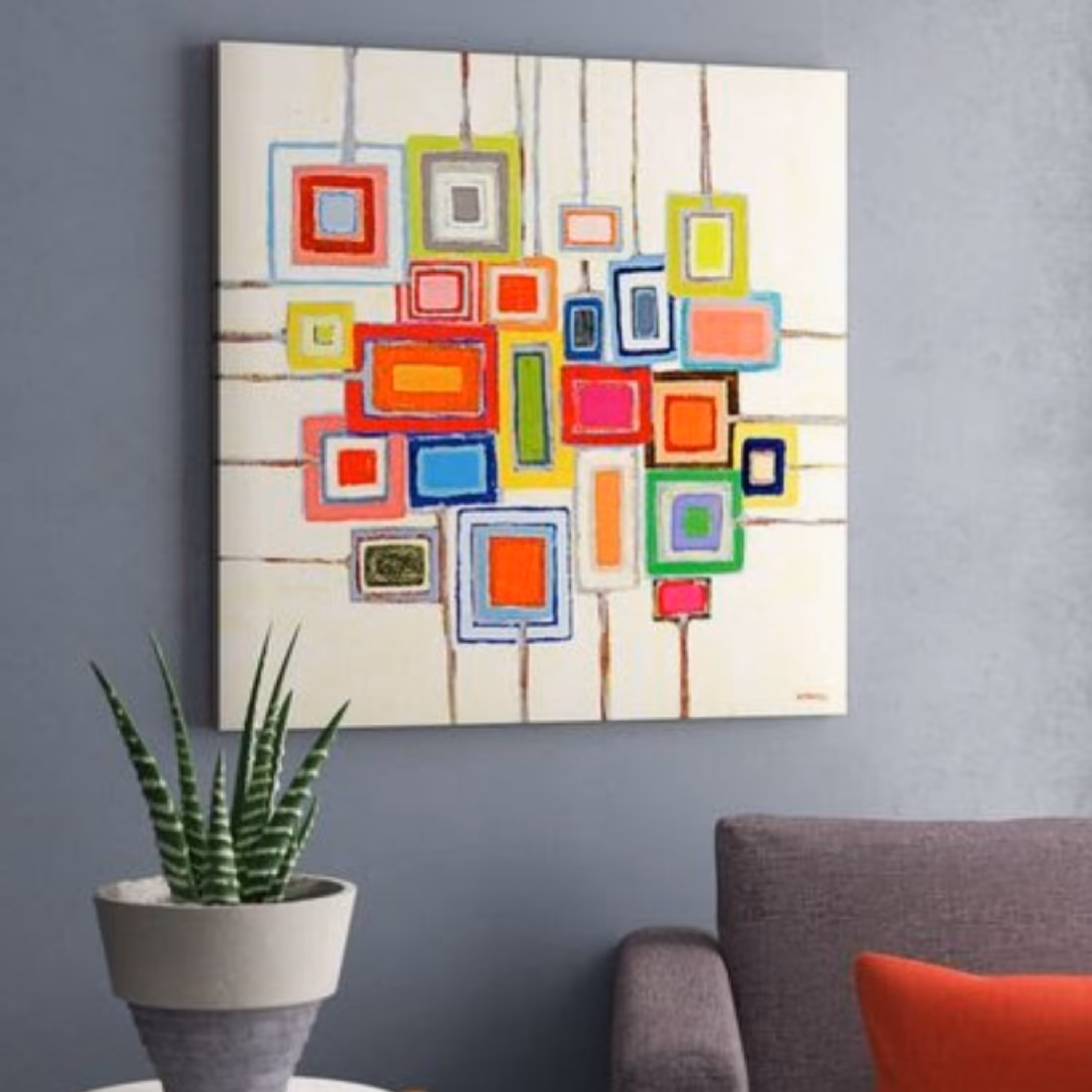 تابلو نقاشی دکوراتیو رنگارنگ مدرنیسم 