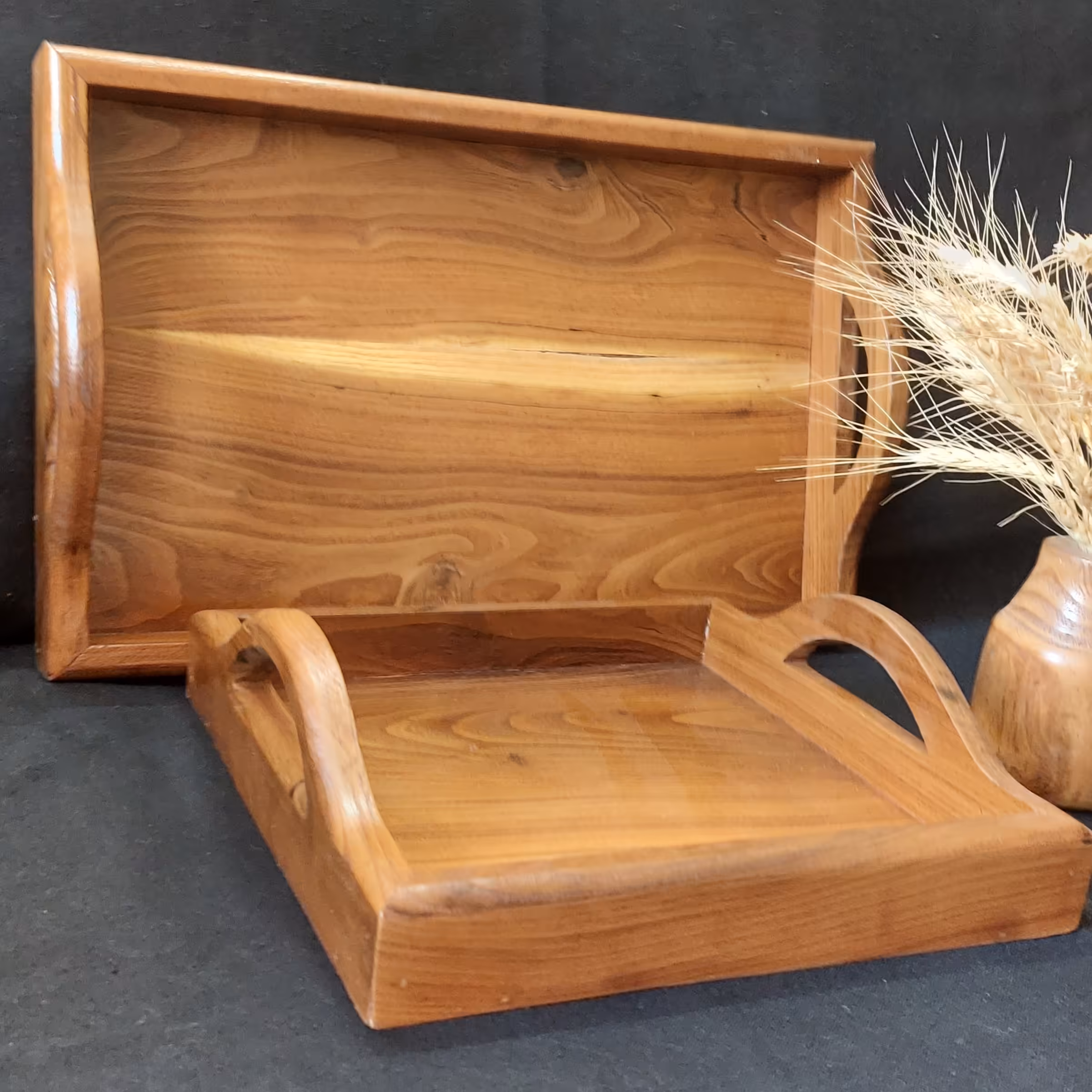 سینی 2 تایی چوبی