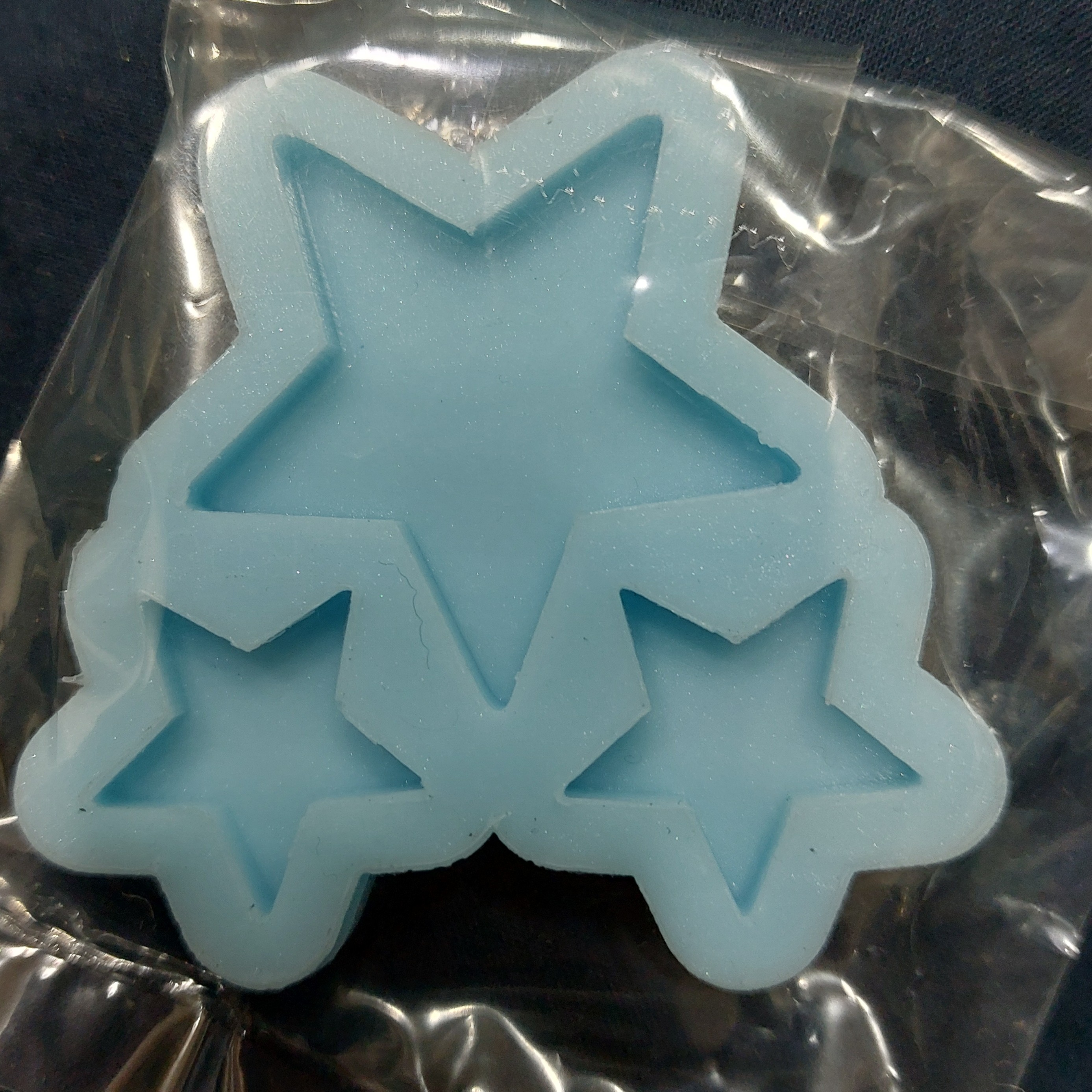 قالب رزین دوتایی آویز و گردنبند ستاره