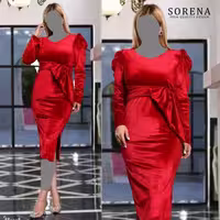 پیراهن مهمانی زنانه مخمل روژین مدل مجلسی