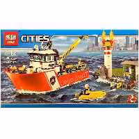 لگو قایق نجات آتشنشانی برند lepin 02057