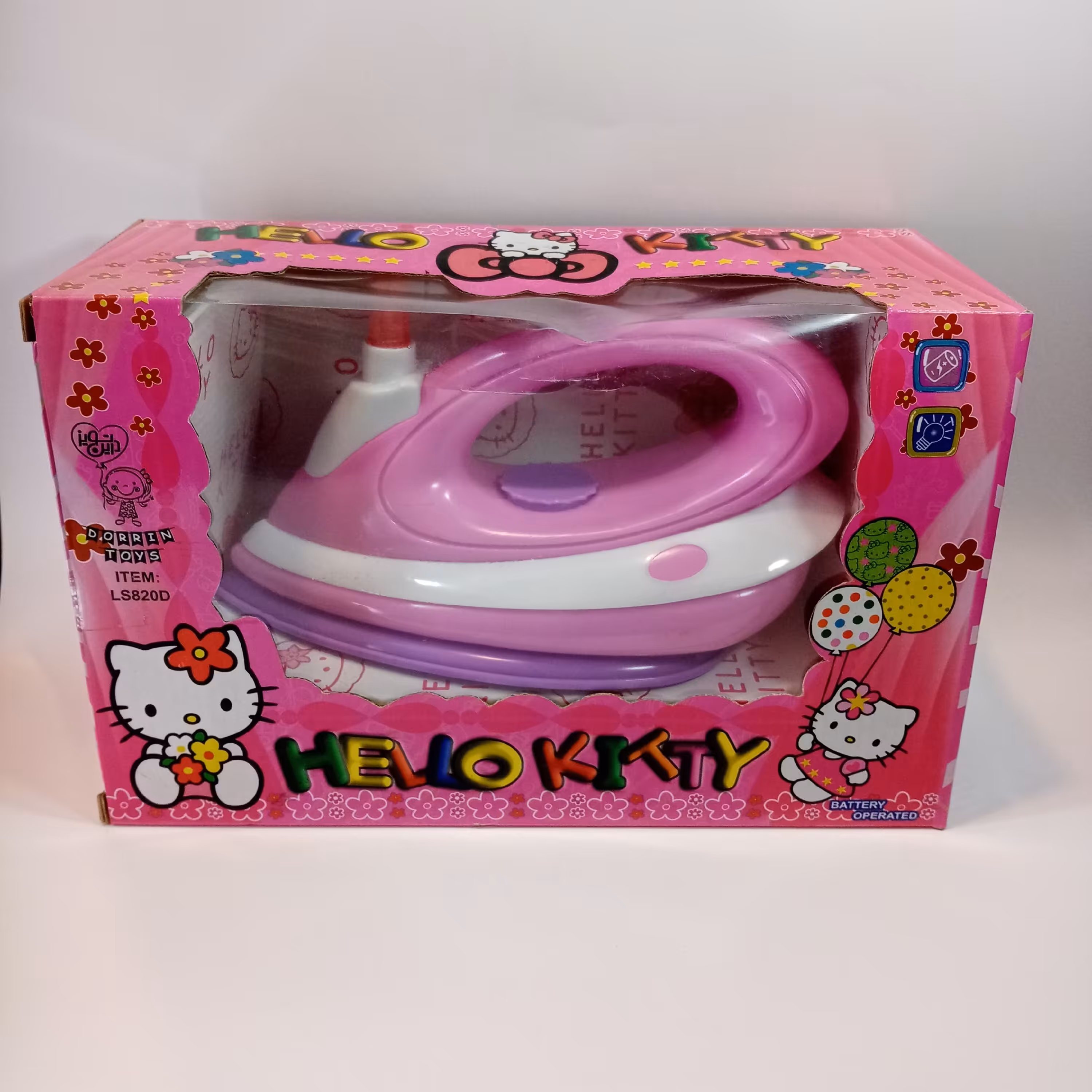 اتو صورتی باربی اتو اسباب بازی باطری خور