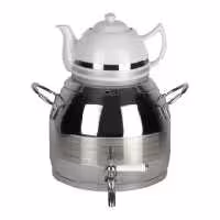 کتری قوری یونیک 5 لیتر استیل شیردار طرح ترک کد UN-7293