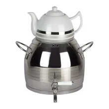 کتری قوری یونیک 5 لیتر استیل شیردار طرح ترک کد UN-7293